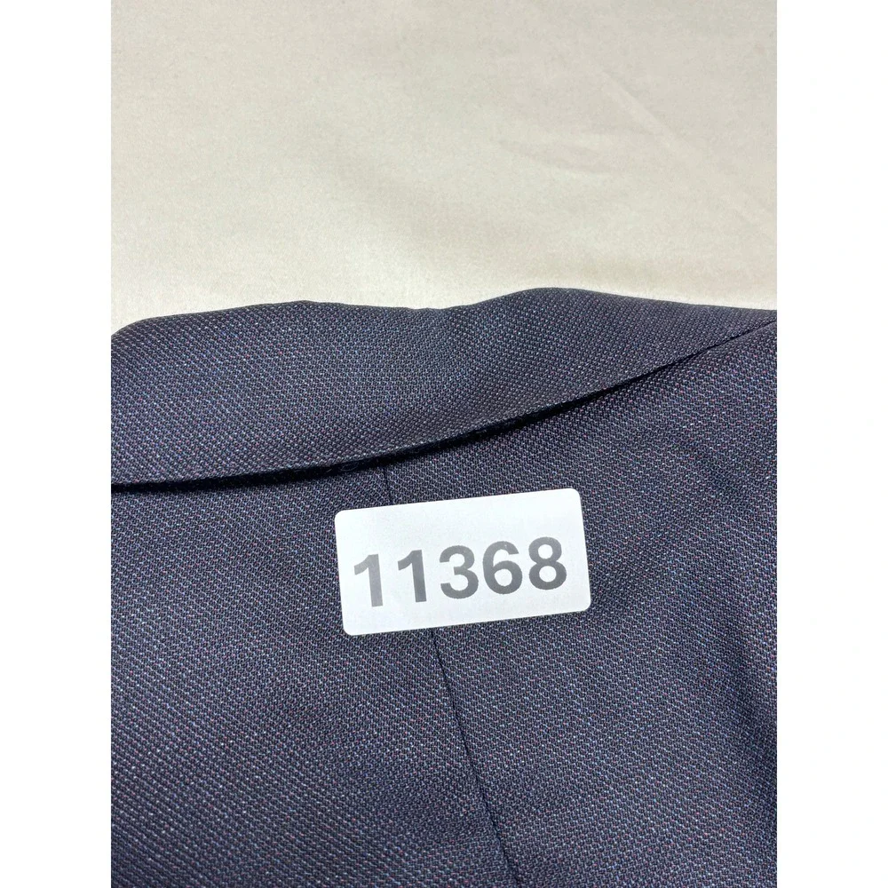 Hugo Boss Navy Blue Drago Italian Virgin Wool Blazer Sport Coat 42R Mens